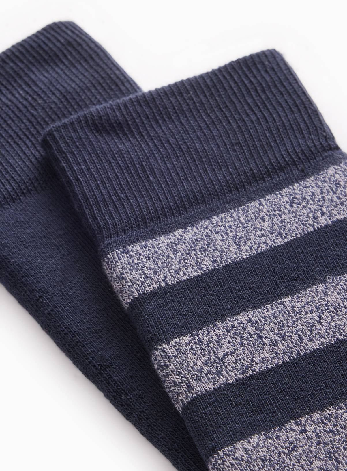 Blue & Grey Terry Welly Ankle Socks 2-Pack 9-12 - Image 2